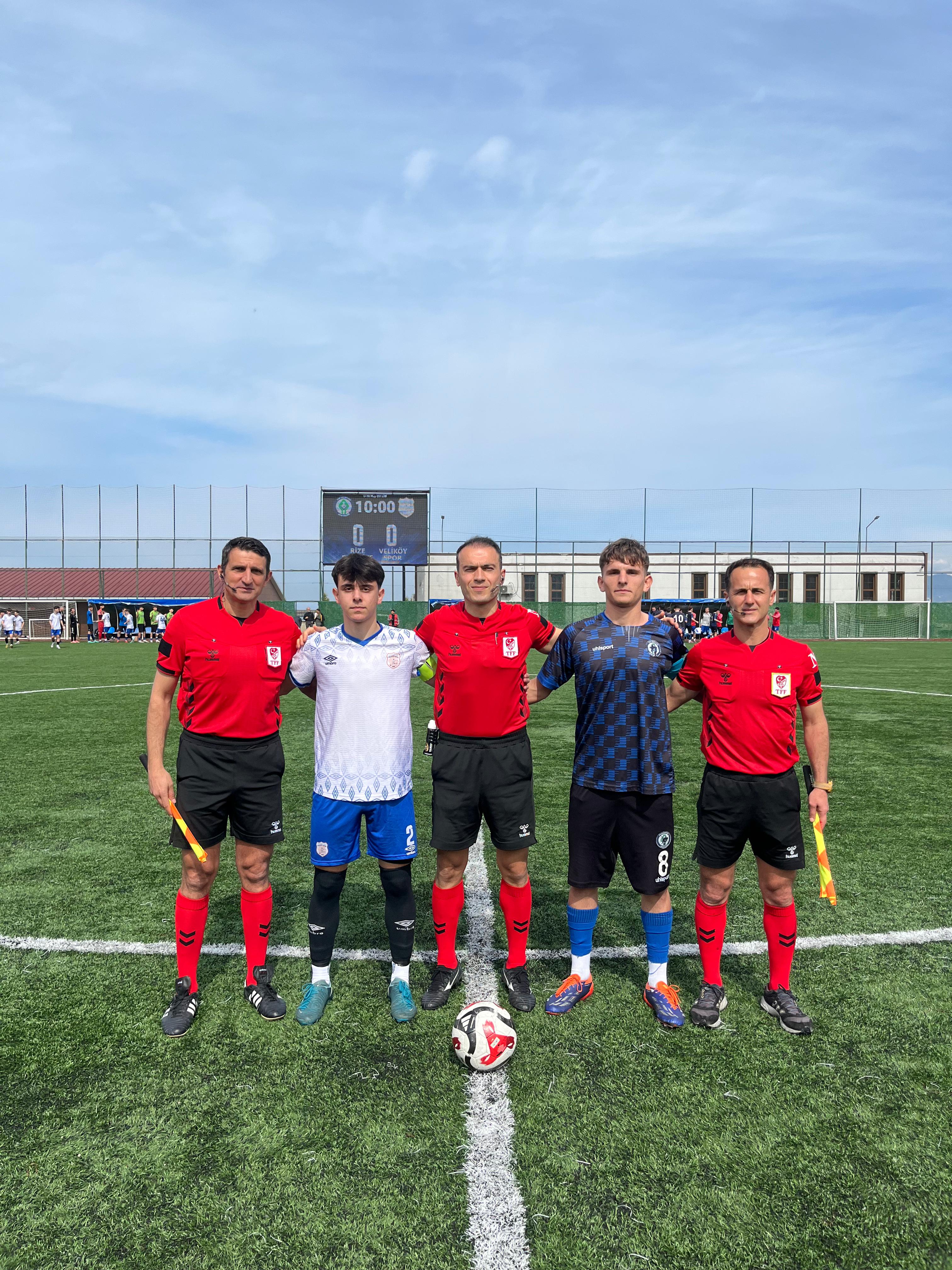 Rize’de U-18 Play-Off İl Birinciliği Müsabakasına Üst Klasman Hakem Dokunuşu